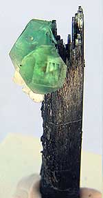 Green Fluorite black tourmaline  Erongo