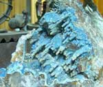 Quartz over Shattuckite Okatumba Kaokofeld Namibia 